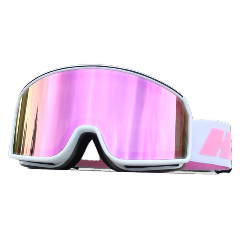Spykay™ SG61042 Unisex Double Layer Anti-Fog Large Cylindrical Ski Goggles for Outdoor Activities - White/Pink - image 8