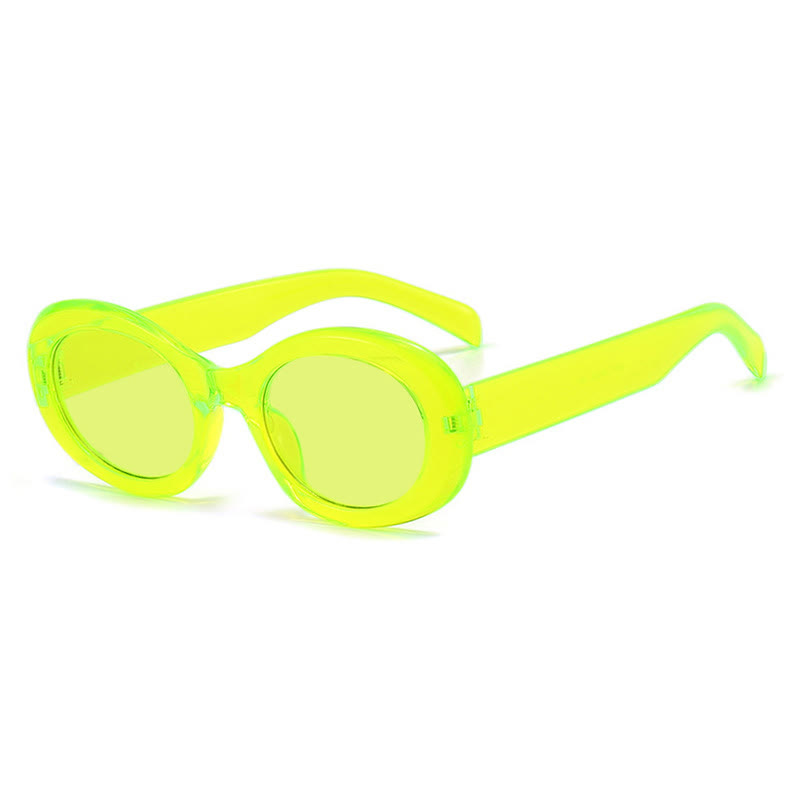 Spykay™ SG60845 Fashion Classic Oval Frame Sunglasses - Fluorescent Green - image 17