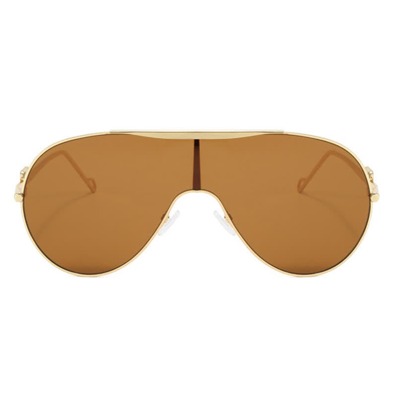 Spykay™ SG60892 Oversized One-piece Aviator Sunglasses