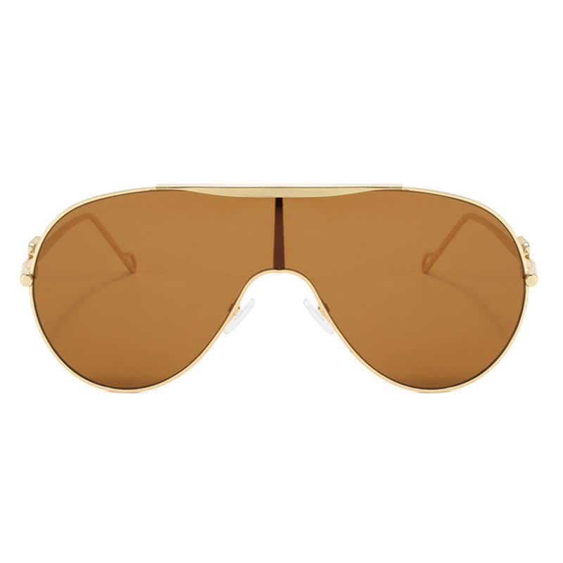 Spykay™ SG60892 Oversized One-piece Aviator Sunglasses
