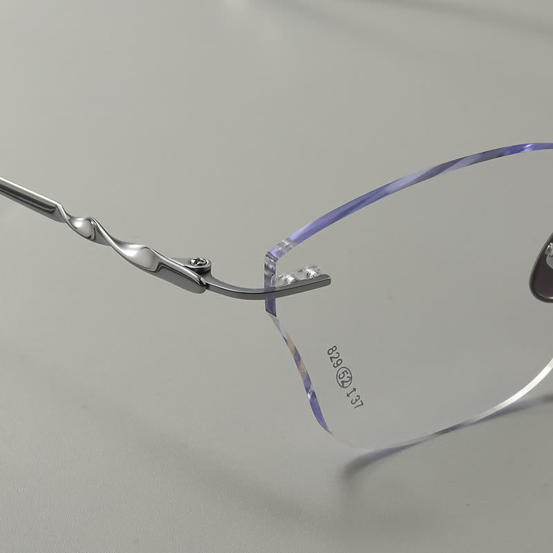 Spykay™ EG26889 Butterfly Titanium Frame Anti-blue Light Rimless Glasses - image 10