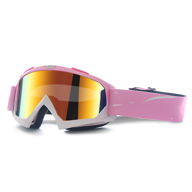 Spykay™ SG61025 Pink Over Glasses Windproof Ski Goggles Motorcycle Goggles for Men Women  - Pink/Red - image 5