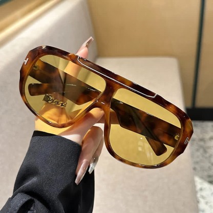 Spykay™ SG60883 'T' Design Oversized Aviator Sunglasses