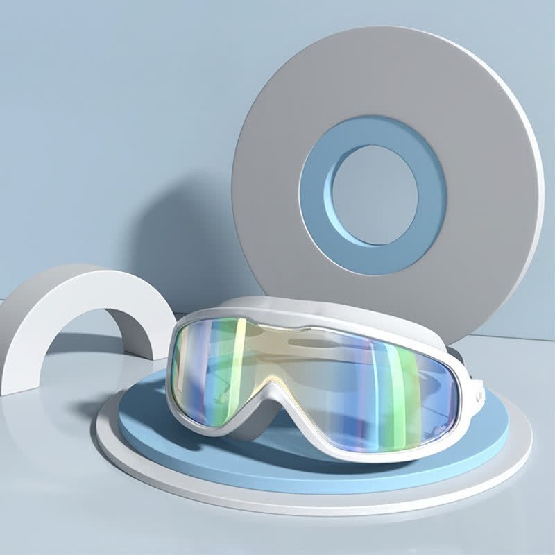 Spykay™ SG60980 Unisex Large Frame Anti Fog Swim Goggles with Earplugs And Case - White/Multicolor - image 11