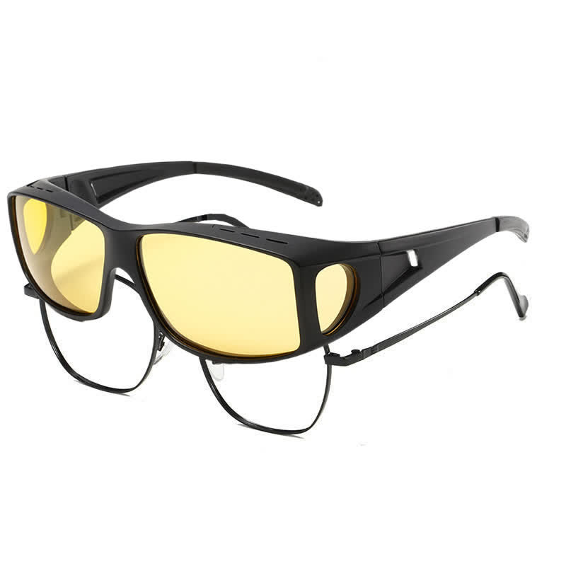 Spykay™ SG60963 Fit Over Glasses Polarized Sunglasses for Sports&Cycling - Black/Yellow - image 9