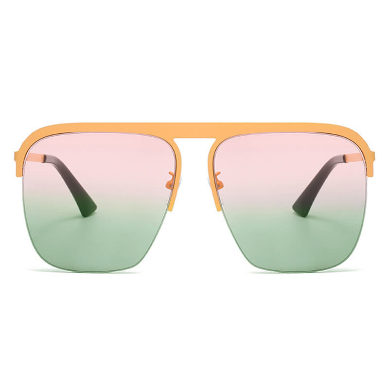 Spykay™ SG60864 Square Frame Semi-Rimless Oversized Sunglasses - image 4