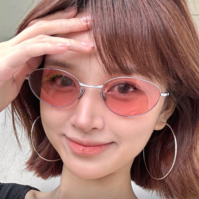 Spykay™ SG60770 Titanium Oval Frame Polarized Lightweight Sunglasses with Nylon Lenses - image 25