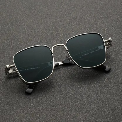 Spykay™ SG61005 Steampunk Square Frame Spring Temples Retro Sunglasses - image 3