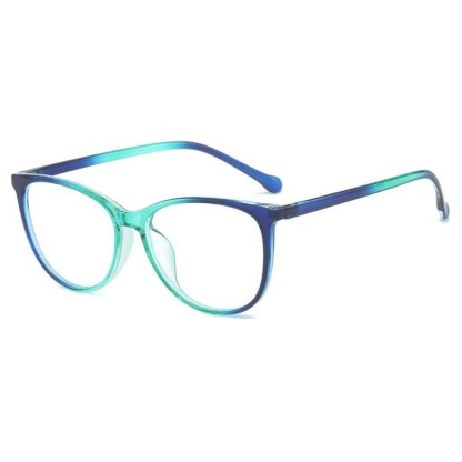 Spykay™ EG1012 Women's Round PC Frame Personality Fashion Clear Lens Glasses With Gradient Tint Clear Glasses Accessories - image 3