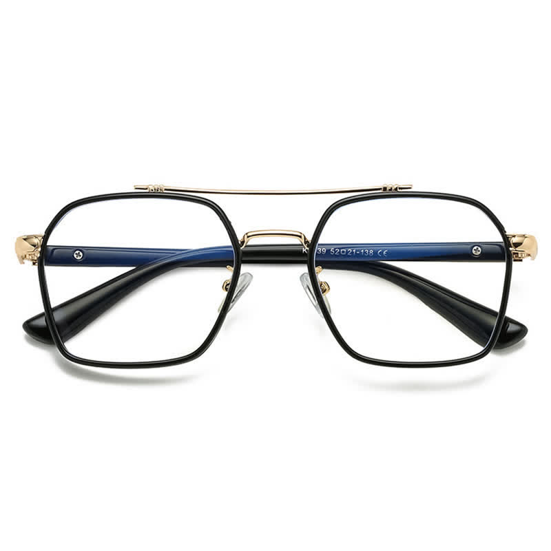 Spykay™ EG26920 Unsiex Square Frame Anti-blue Light Double Bridges Retro Glasses - image 8
