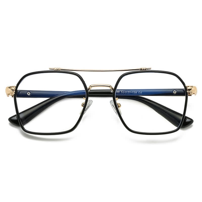 Spykay™ EG26920 Unsiex Square Frame Anti-blue Light Double Bridges Retro Glasses - image 8