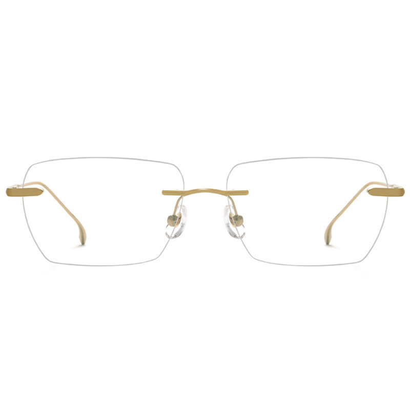 Spykay™ EG26902 Retro Rectangle Frame Anti-blue Light Hipster Rimless Glasses - image 6