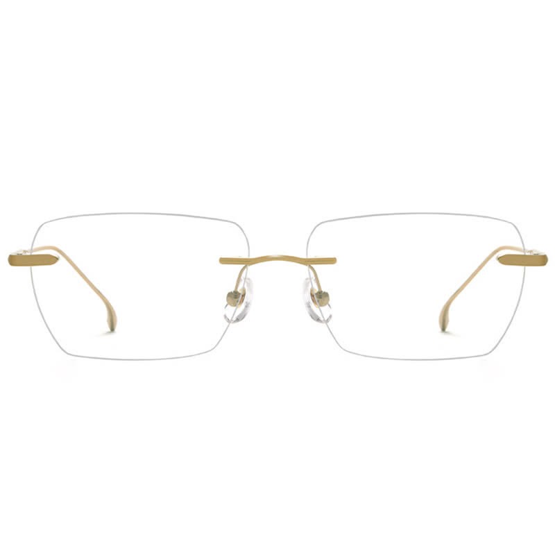 Spykay™ EG26902 Retro Rectangle Frame Anti-blue Light Hipster Rimless Glasses - image 6