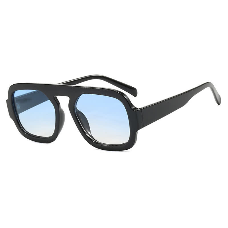Spykay™ SG60722 Square Frame Leopard Print Cycling Aviator Sunglasses - Black/Blue - image 26