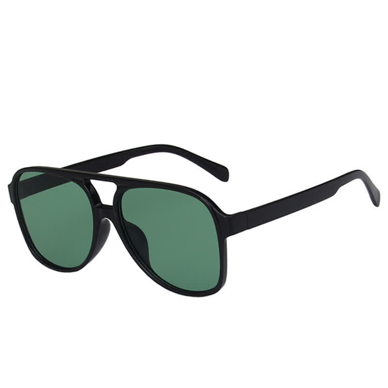 Spykay™ SG60670  Double Bridges Fashion Aviator Sunglasses - Black/Green - image 42