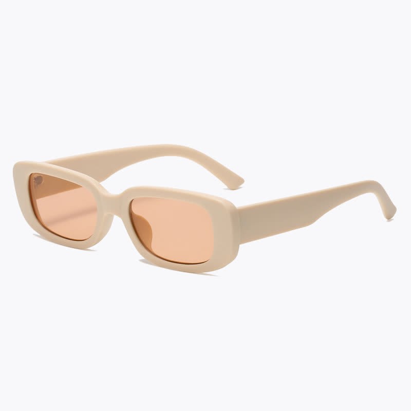 Spykay™ SG60996 Rectangle Small Thick Frame Vintage Sunglasses - Beige - image 24
