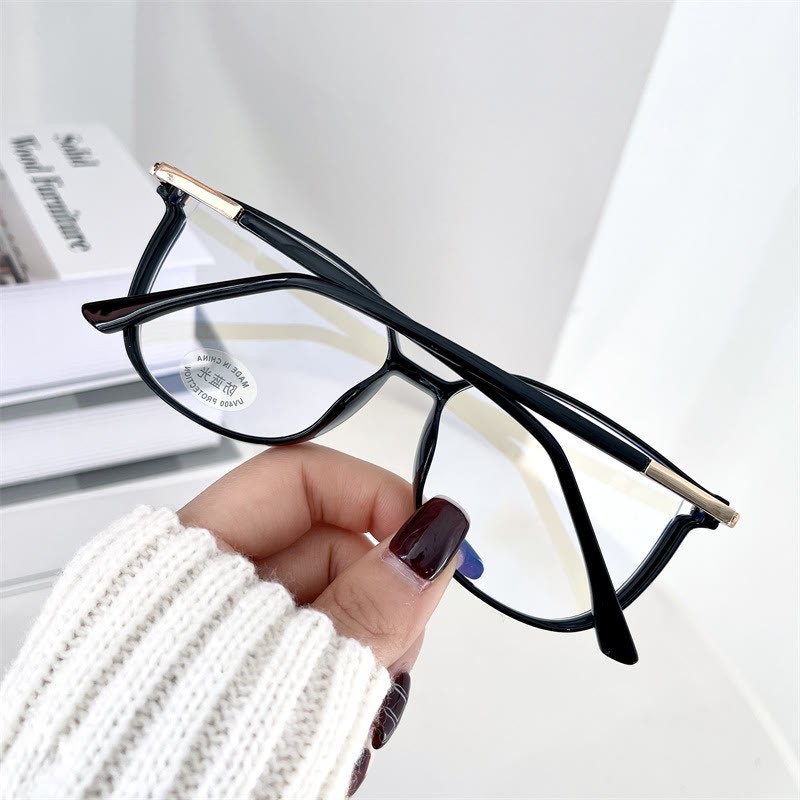 Spykay™ EG1013 Women's TR90 Oval Frame Fashion Minimalist Blue Light Blocking Glasses, Suitable For School - image 7
