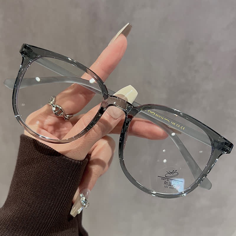 Spykay™ EG26825 Simple Oversized Square Frame Anti-Blue Light Glasses - Grey - image 4