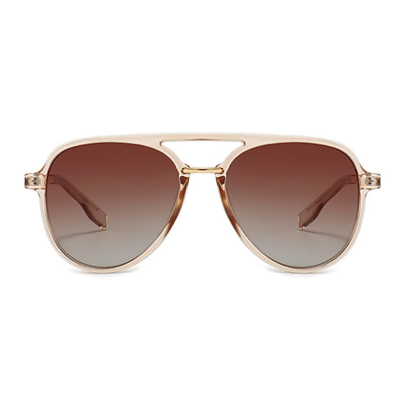 Spykay™ SG60731 Double Bridges Polarized Aviator Sunglasses