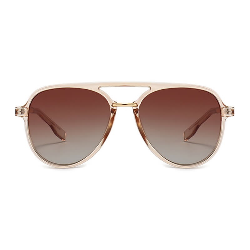 Spykay™ SG60731 Double Bridges Polarized Aviator Sunglasses