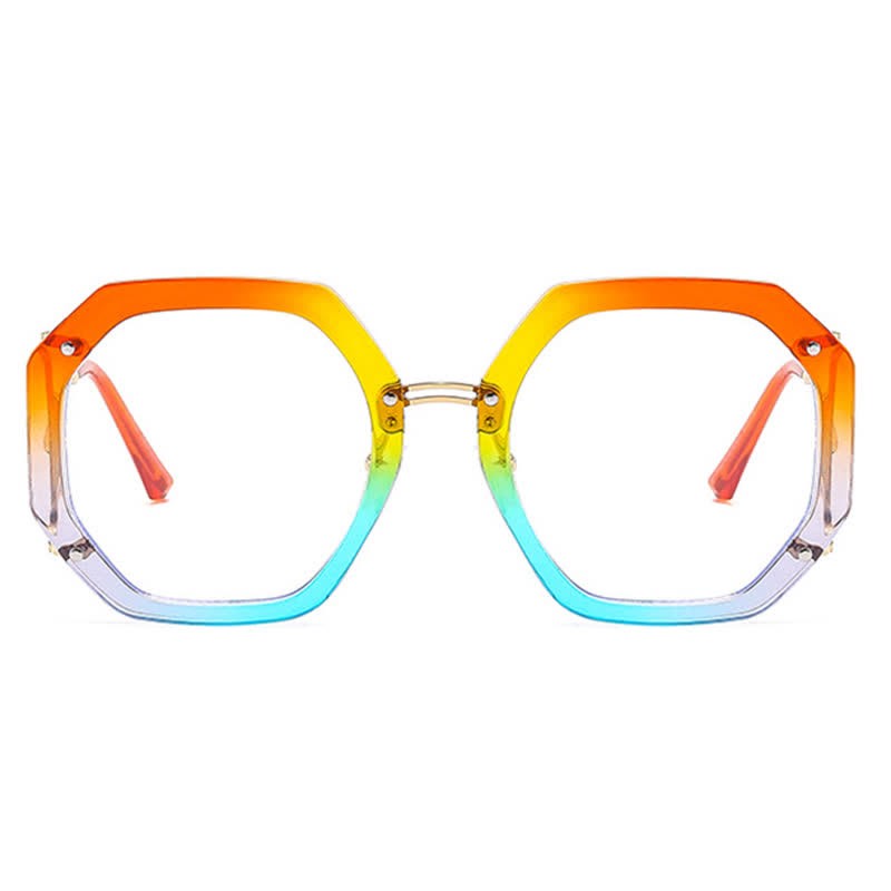 Spykay™ EG26764 Oversized Geometric Frame Anti-blue Light Glasses