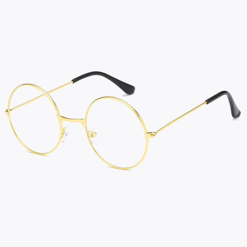 Spykay™ EG26874 Retro Round Frame Metal Anti-blue Light Glasses for Women Men - Golden - image 6