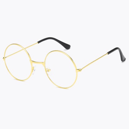Spykay™ EG26874 Retro Round Frame Metal Anti-blue Light Glasses for Women Men - Golden - image 6