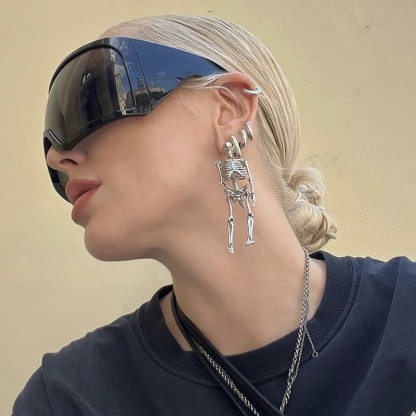 Spykay™ SG60903 One-piece Lens Oversized Wrap Around Futuristic Sunglasses For Outdoor Sports - image 6