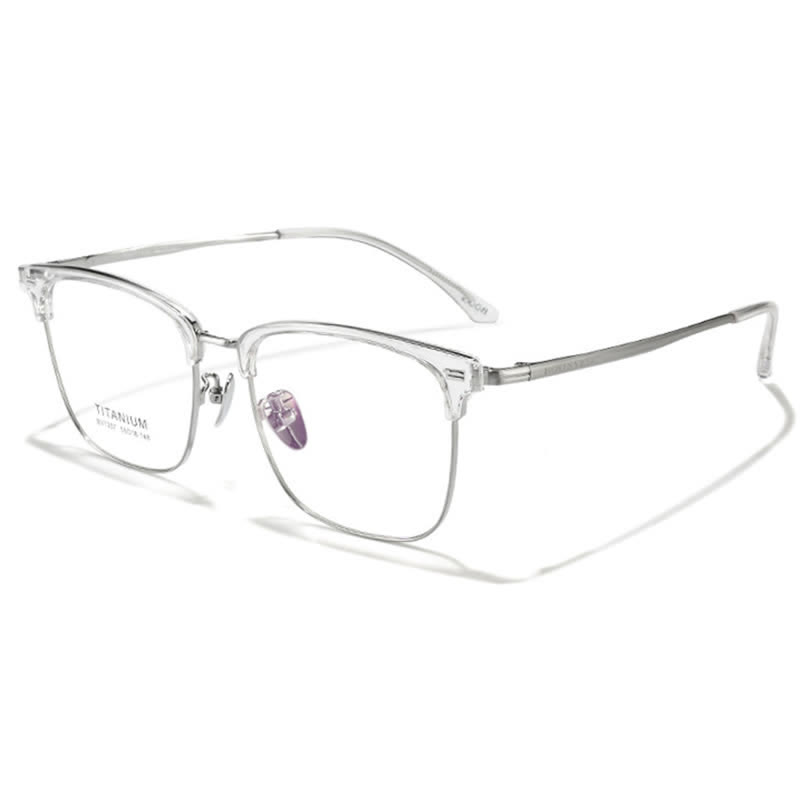 Spykay™ EG26919 Unsiex Retro Square Frame Anti-blue Light Browline Glasses - Clear - image 7