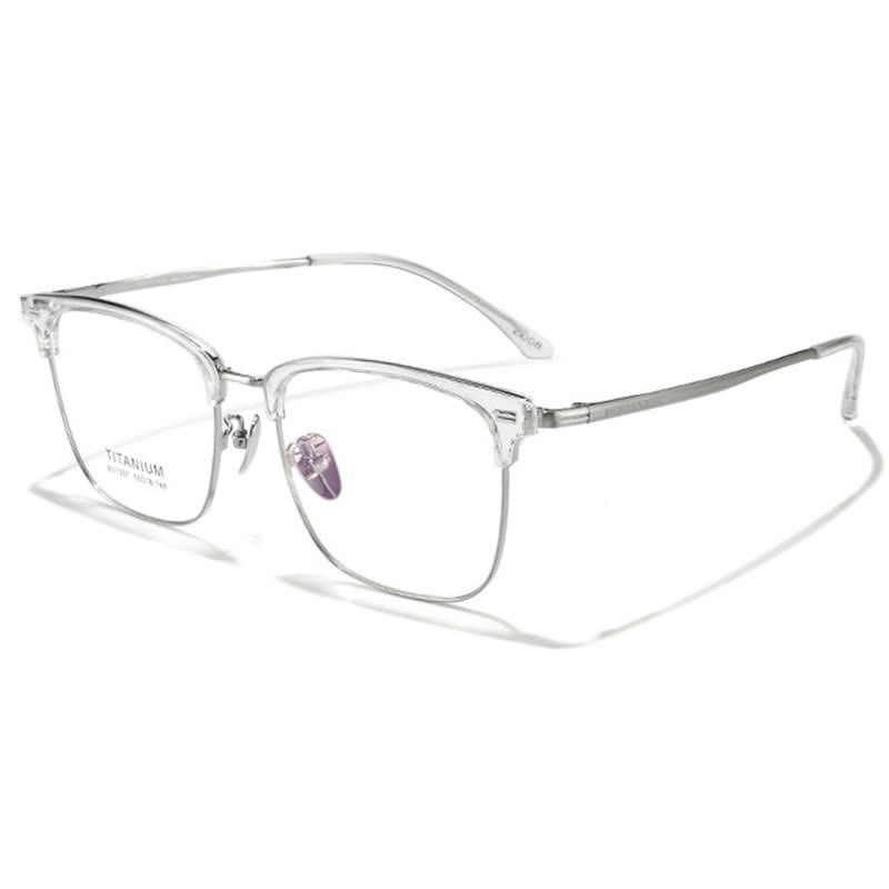 Spykay™ EG26919 Unsiex Retro Square Frame Anti-blue Light Browline Glasses - Clear - image 7