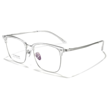 Spykay™ EG26919 Unsiex Retro Square Frame Anti-blue Light Browline Glasses - Clear - image 7