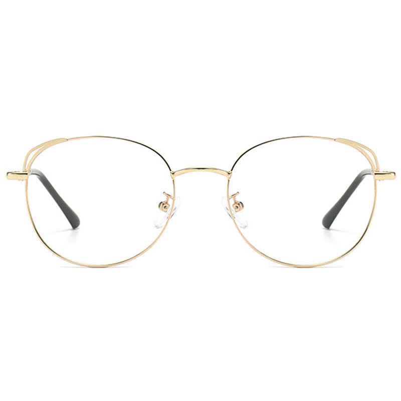 Spykay™ EG26840 Fashion Cat-Eye Metal Oval Frame Anti-blue Light Glasses - image 15