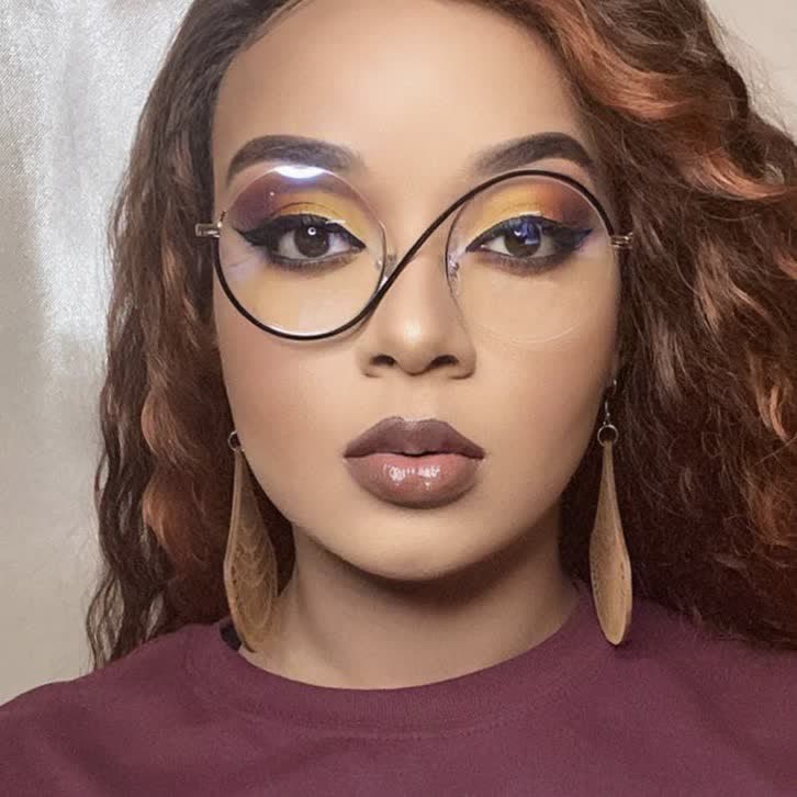 Spykay™ EG26662 "S" Design Metal Semi-Rimless Round Frame Unique Retro-Vintage Glasses - image 12