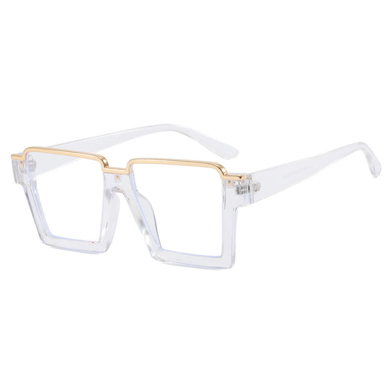 Spykay™ EG26785 Square Frame Trendy Semi-Rimless Anti-blue Light Glasses