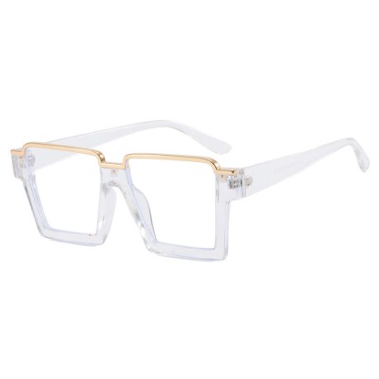 Spykay™ EG26785 Square Frame Trendy Semi-Rimless Anti-blue Light Glasses
