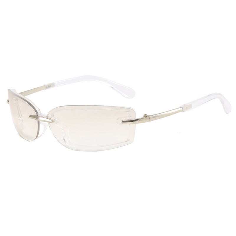 Spykay™ SG60850 Y2K Rimless Rectangle Frame Sunglasses - Silver - image 17