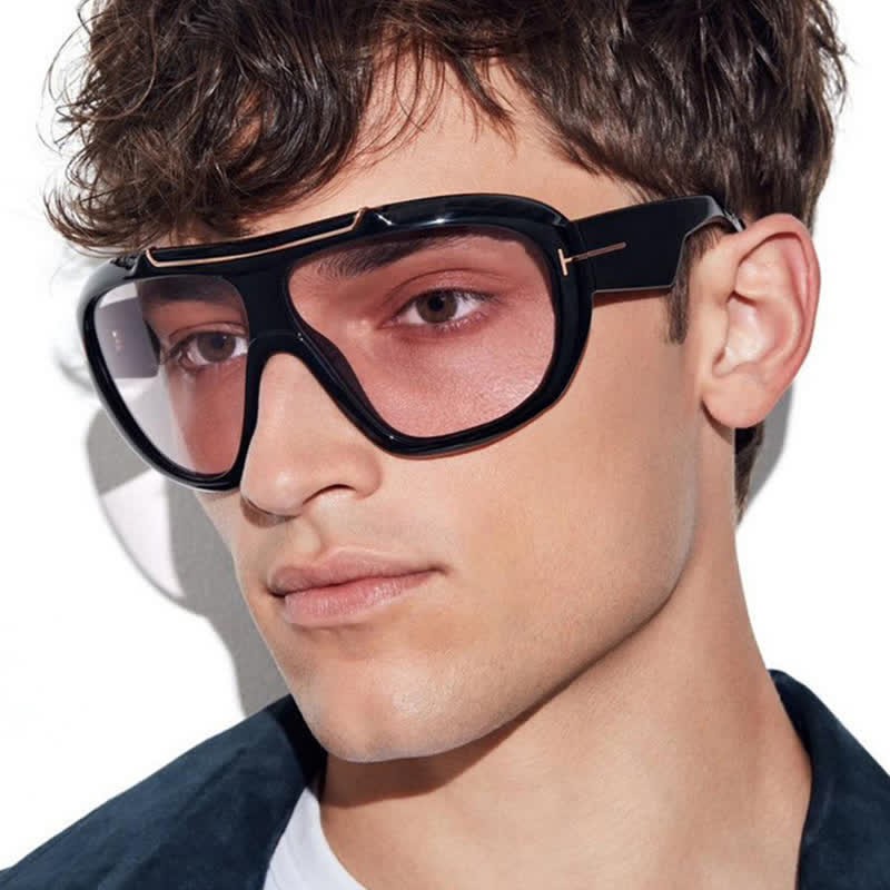 Spykay™ SG60883 'T' Design Oversized Aviator Sunglasses