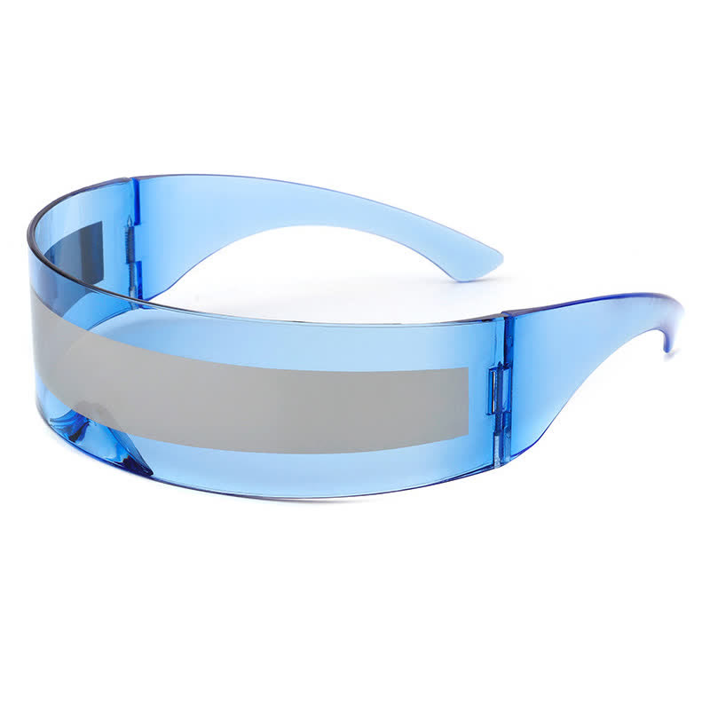 Spykay™ SG60721 Unisex Rectangle One-piece Frames Y2K Cyberpunk Sunglasses - image 20