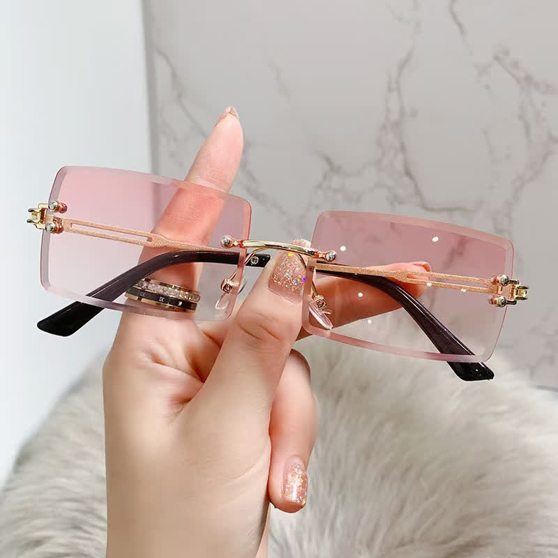 Spykay™ SG60744 Rimless Rectangle Frame Fashion Sunglasses - image 33