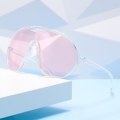 Spykay™ SG60729 One Piece Oversized Aviator Sunglasses - Transparent - image 26