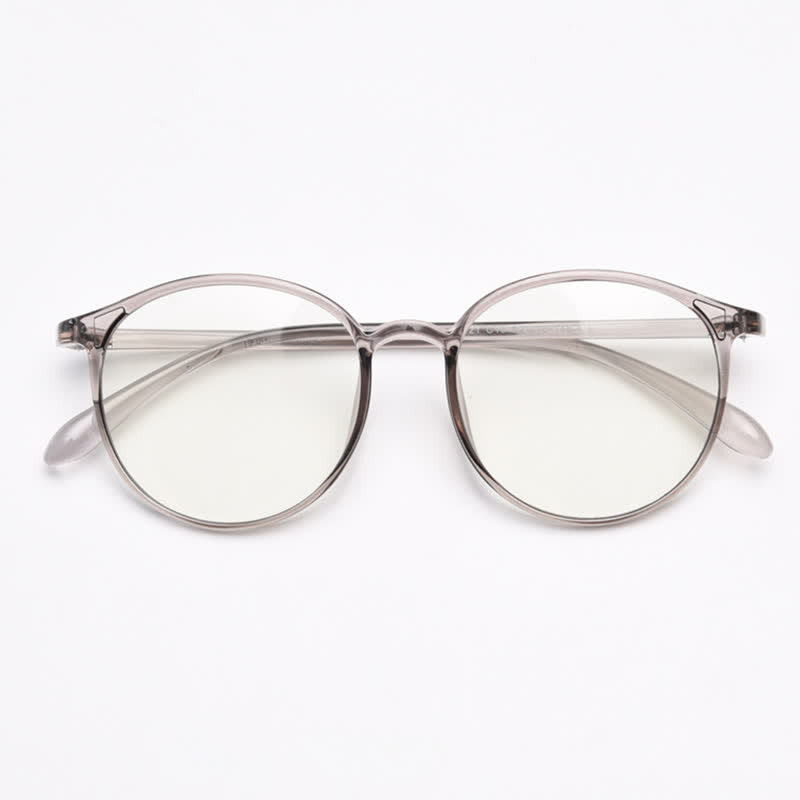 Spykay™ EG26865 Large Round Frame Anti-blue Light Simple Classic Lightweight Glasses  - Grey - image 29