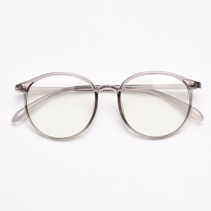 Spykay™ EG26865 Large Round Frame Anti-blue Light Simple Classic Lightweight Glasses  - Grey - image 29