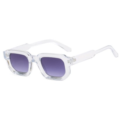 Spykay™ SG60700 Small Rectangle Frames Vintage Sunglasses - Transparent/Grey - image 24