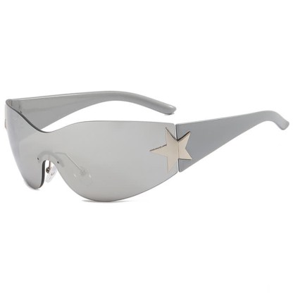 Spykay™ SG60726 Star One-piece Rimless Y2K Cyberpunk Aviator Sunglasses