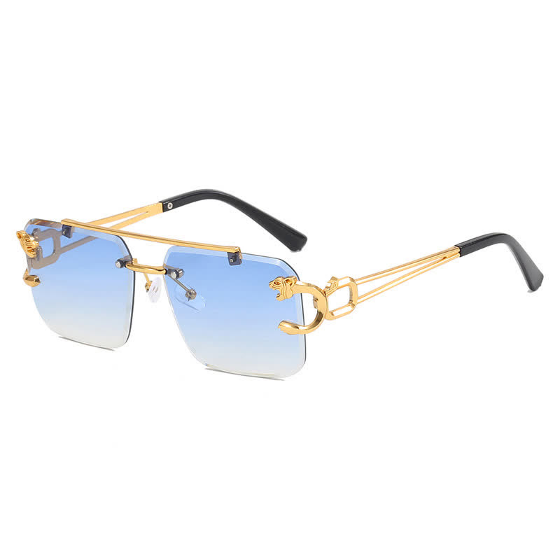 Spykay™ SG60826 Men's Cool Rimless Leopard Frame Sunglasses - image 15