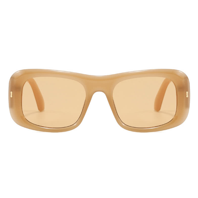 Spykay™ SG60905 Arrow Decor Square Frame Thick Sunglasses