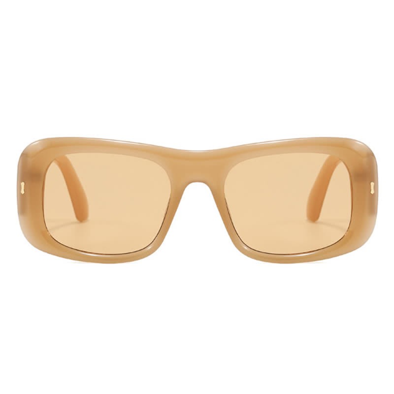Spykay™ SG60905 Arrow Decor Square Frame Thick Sunglasses