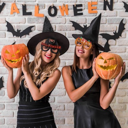 Spykay™ EG26830 Halloween Spooky Bat Pumpkin Skull Glasses for Adult Children - image 3