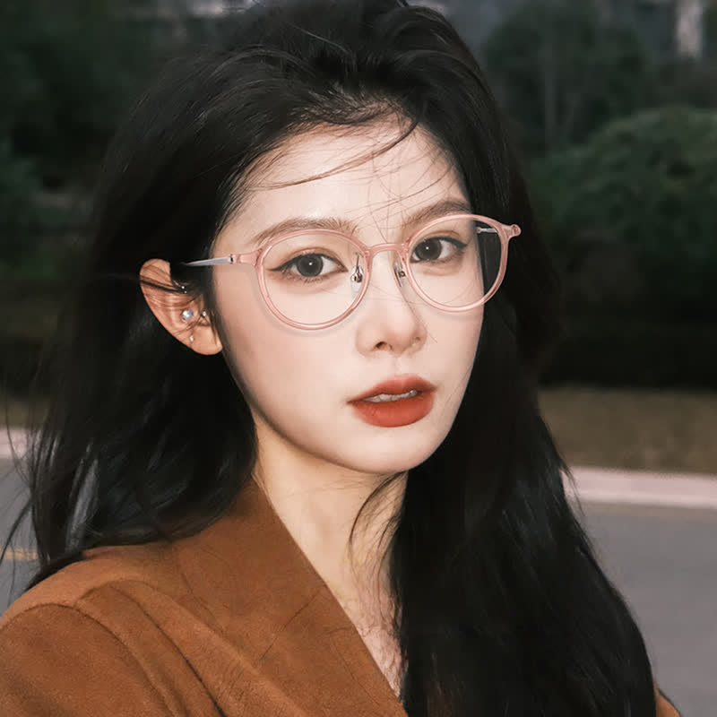 Spykay™ EG26847 Lightweight Classic Round Frame Anti-blue Light Simple Glasses - image 10