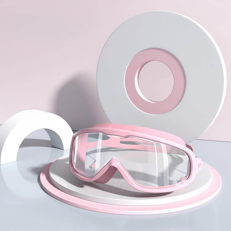 Spykay™ SG60980 Unisex Large Frame Anti Fog Swim Goggles with Earplugs And Case - Pink/Clear - image 7